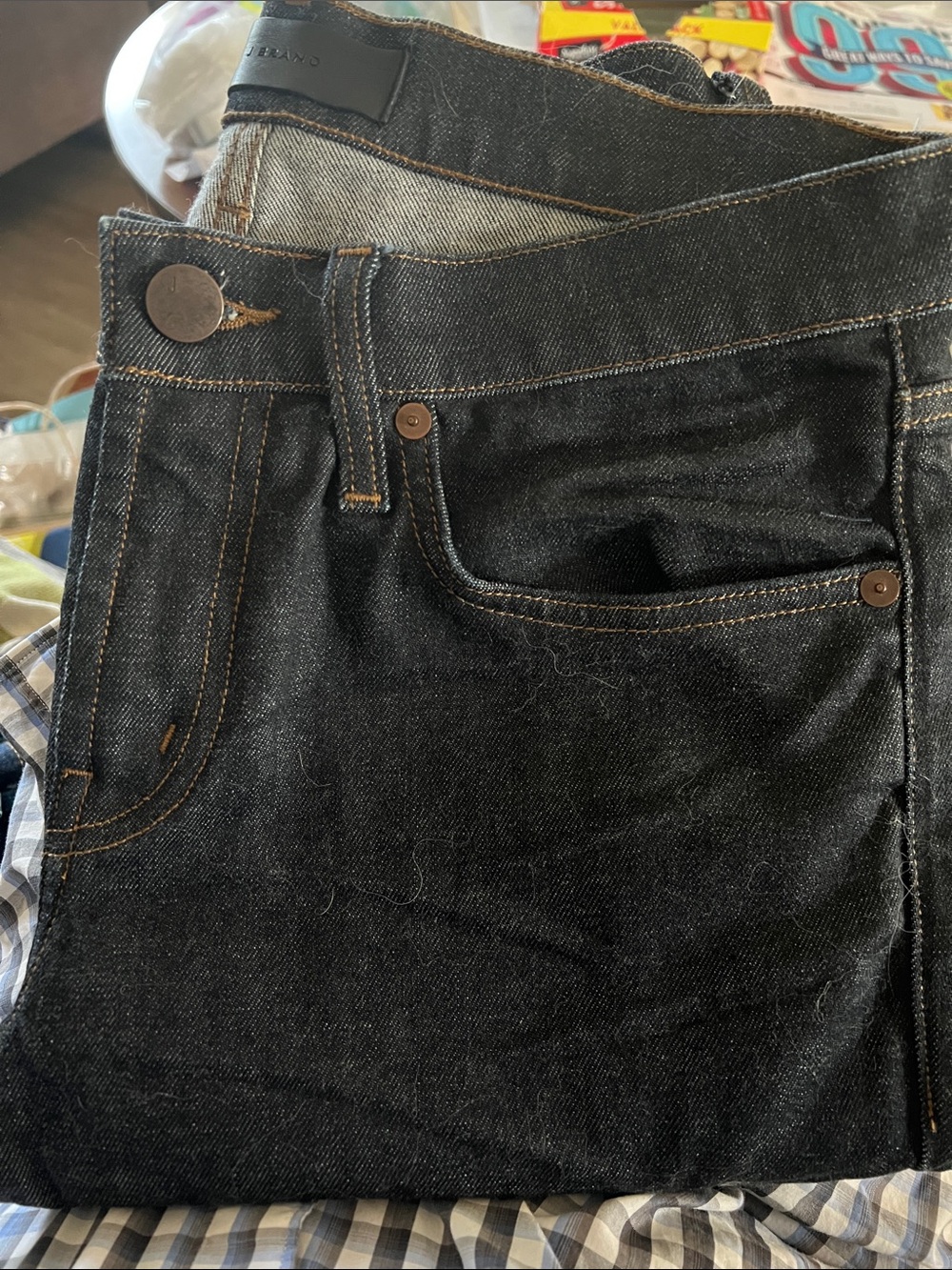 Women’s  Dark Indigo Stretch Denim Jeans - Classic Five-Pocket great dark orig